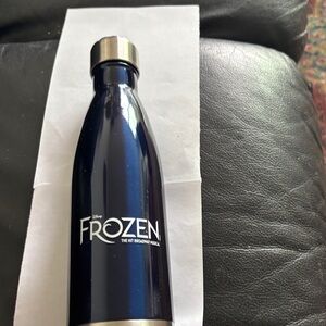 Disney Frozen Navy Blue Water Bottle